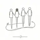 A tatoo that represents a family of 5 tattoo design idea