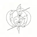 A tatoo that represents a family of 5 tattoo design idea