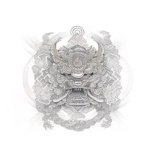 stoic virtues tattoo design idea