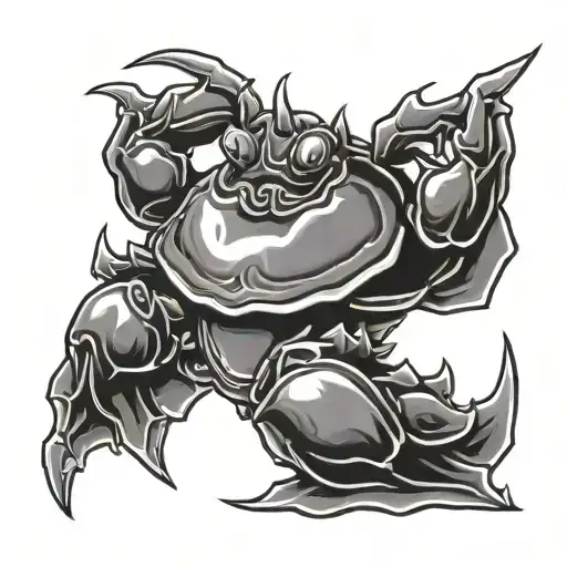 crab rangoon tattoo design idea