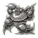 crab rangoon tattoo design idea