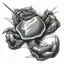 crab rangoon tattoo design idea