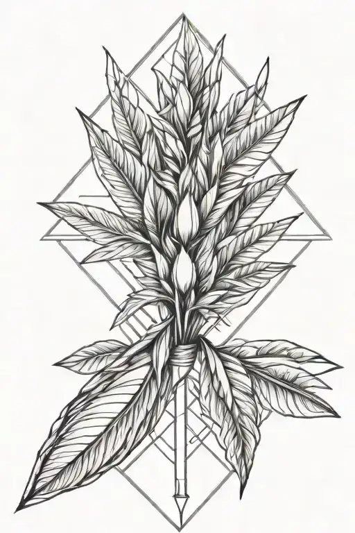 Queen Strelitzia tattoo design idea