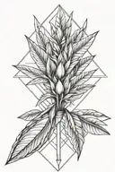 Queen Strelitzia tattoo design idea