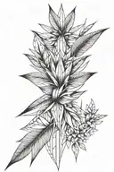 Queen Strelitzia tattoo design idea