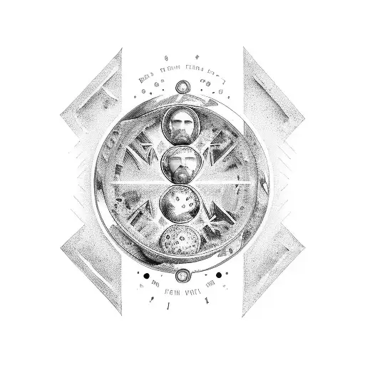 bible verse Roman's 8:28 formed with infinity symbol  tattoo design idea