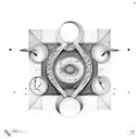 Roman's 8:28 formed with infinity symbol  tattoo design idea