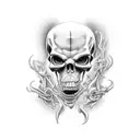 Grim Reaper tattoo design idea