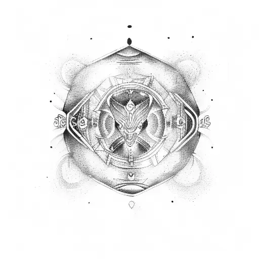 Gemini and Aquarius tattoo design idea