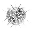 Gemini and Aquarius tattoo design idea