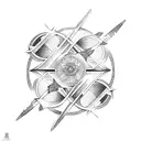 Gemini and Aquarius tattoo design idea