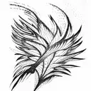 Phoenix feathers tattoo design idea