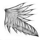 Phoenix feathers tattoo design idea