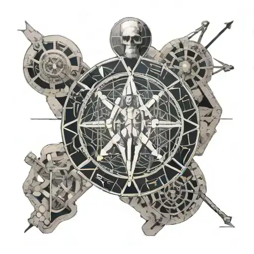 Can you make a fineline tattoo of the ventruvian man? There has to be a reference to strength and resilience. After tattoo design idea