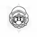 mario tattoo design idea
