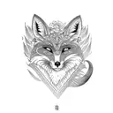 Fox tattoo design idea