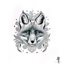 Fox tattoo design idea