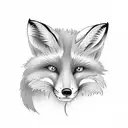 Fox tattoo design idea