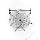 archery bow  tattoo design idea