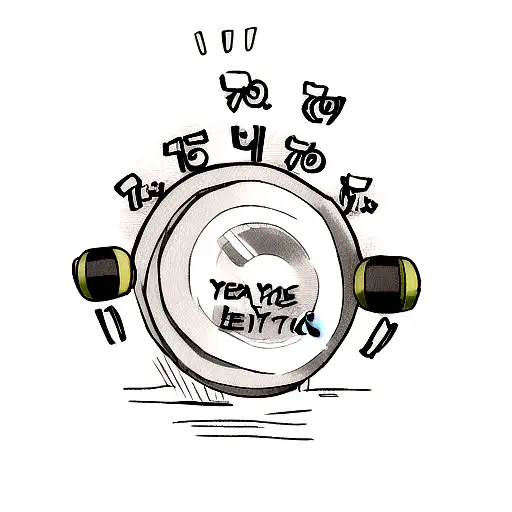 butterflies on a dumbell with heart on the sides with text the kindest people are the strongest  tattoo design idea