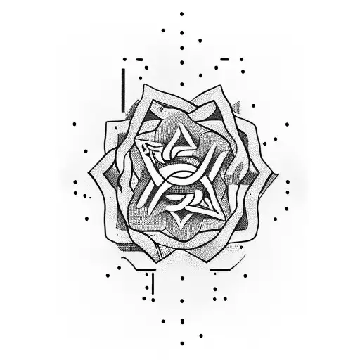 the following word זלממ, designed and inspired by the   adidas logo  tattoo design idea