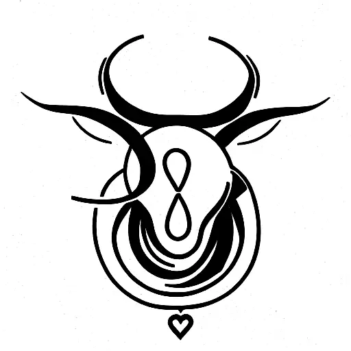 A tattoo that combines Aries, Taurus and Sagittarius tattoo design idea