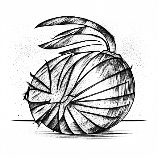 coconut tree tattoo design idea