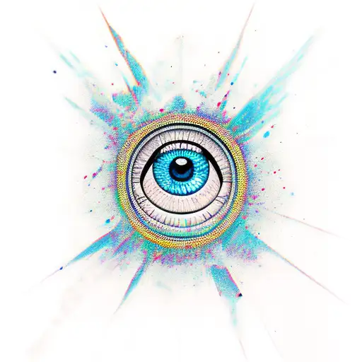 Evil Eye tattoo design idea