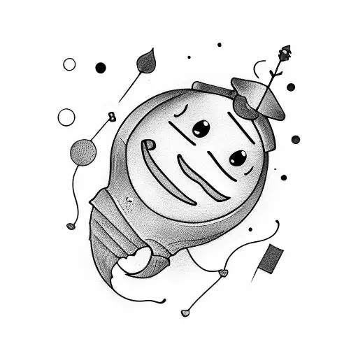 smile now cry later tattoo design idea