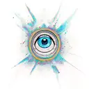 Evil Eye tattoo design idea