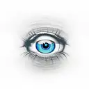 Evil Eye tattoo design idea