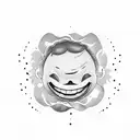 smile now cry later tattoo design idea