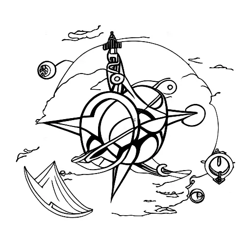 treasure planet tattoo design idea