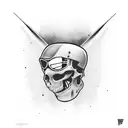 Skateboarding tricks tattoo design idea