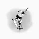 Skateboarding tricks tattoo design idea