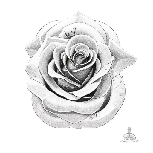 Rose with snake tattoo design idea