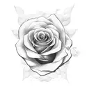 Rose with snake tattoo design idea
