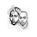 xxxtentacion and juice wrld tattoo design idea