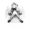 snowboarding tattoo design idea