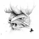 snowboarding tattoo design idea