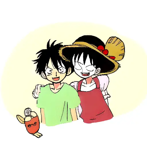 Luffy enfants qui pleure a côté de ace et sabo tattoo design idea