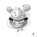 Luffy  tattoo design idea