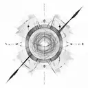 voyager pulsar map tattoo design idea