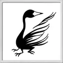 black swan tattoo design idea