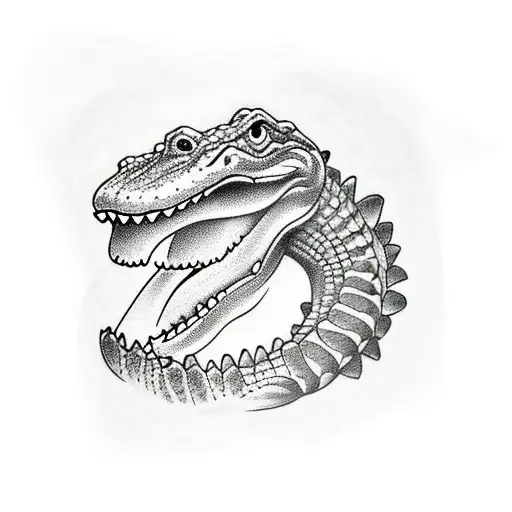 alligator tattoo design idea