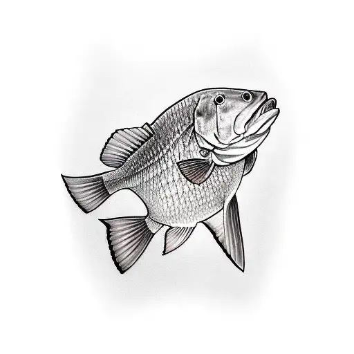 redfish marsh  tattoo design idea