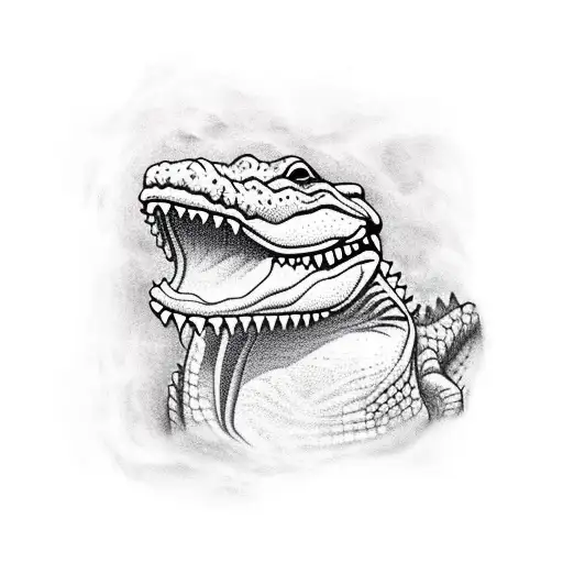 alligator tattoo design idea