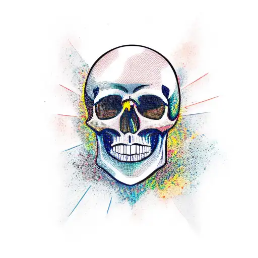 Skull tattoo design idea