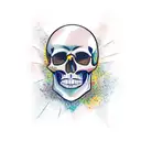 Skull tattoo design idea