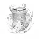 Sanduhr leben und Tod  tattoo design idea